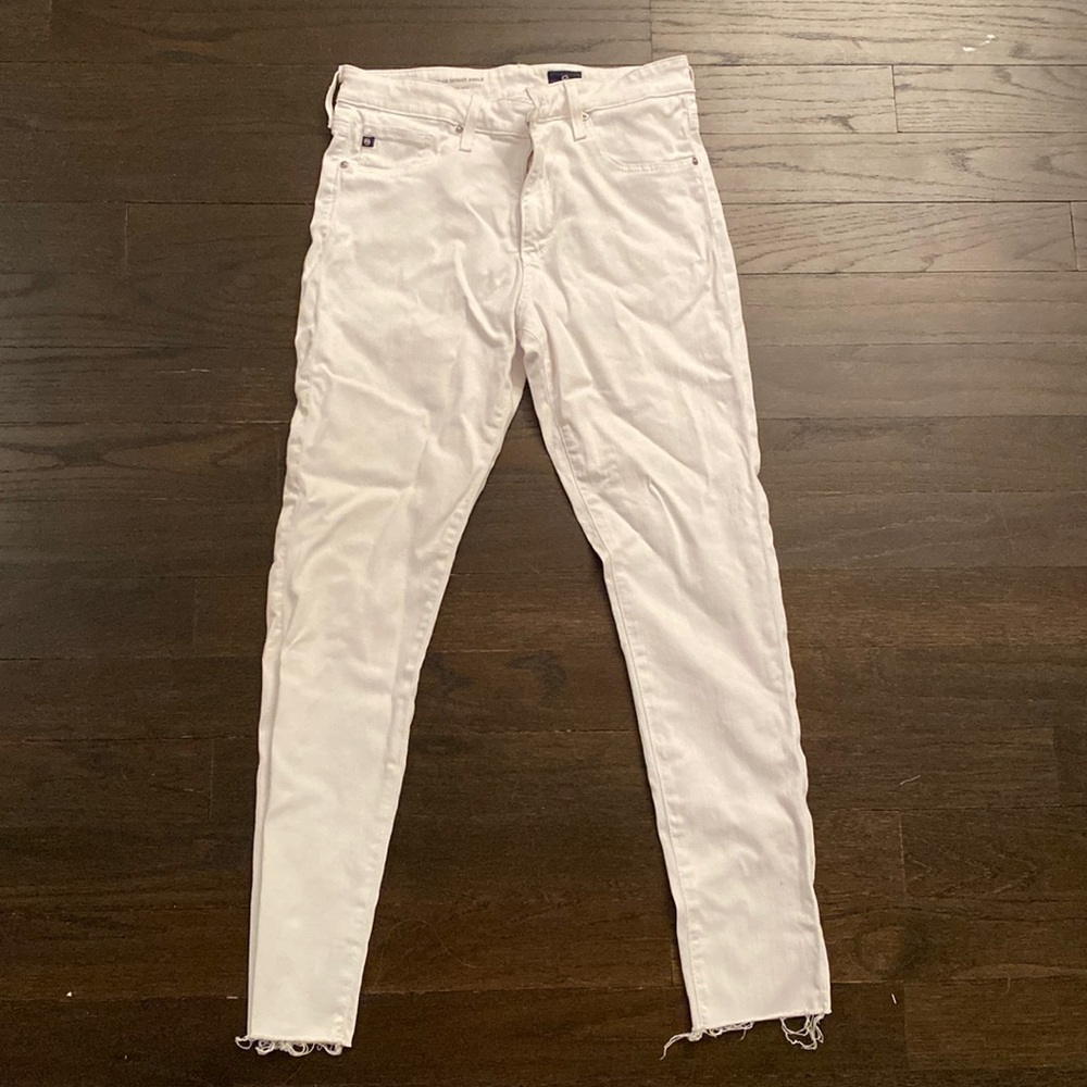 AG White Skinny Jeans